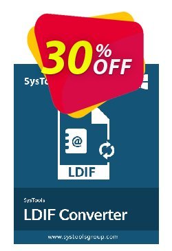 30% OFF SysTools LDIF Converter - Enterprise License  Coupon code