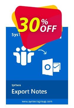 30% OFF SysTools Export Notes - NSF to PST Converter Single file Coupon code