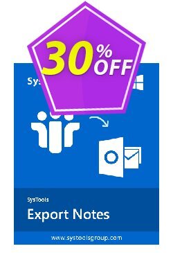 SysTools Export Notes Coupon discount 30% OFF SysTools Export Notes, verified - Awful sales code of SysTools Export Notes, tested & approved