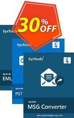 30% OFF Bundle Offer: SysTools Mac MSG Converter + Mac PST Converter + Mac EML Converter, verified