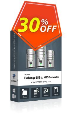 Exchange EDB to MSG Converter - Enterprise  Coupon discount SysTools coupon 36906 - 