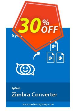 30% OFF SysTools Zimbra Converter Coupon code