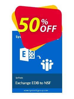 50% OFF SysTools Exchange EDB to NSF Converter - Business  Coupon code