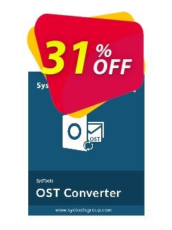 30% OFF SysTools Outlook OST to PDF Converter, verified