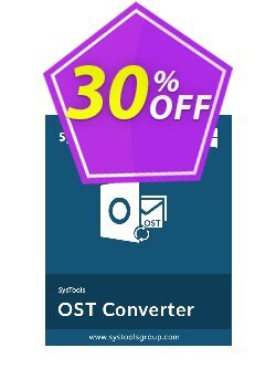 30% OFF SysTools Outlook OST to PDF Converter (Enterprise License), verified