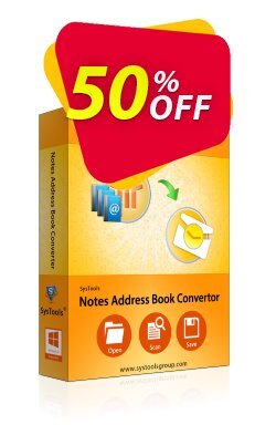 50% OFF SysTools Notes Address Book Converter Coupon code