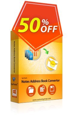 50% OFF SysTools Notes Address Book Converter - Business  Coupon code