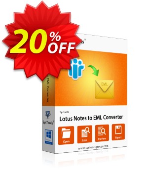 Notes Contacts to Outlook Express - Business License Coupon, discount SysTools coupon 36906. Promotion: