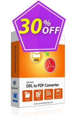 SysTools DXL to PDF Converter Coupon discount SysTools Summer Sale - 