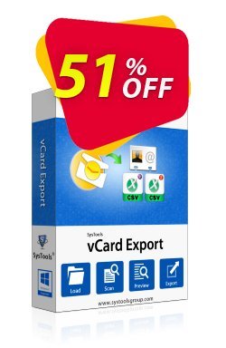 51% OFF SysTools vCard Export Coupon code