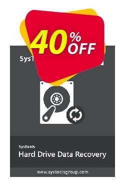 40% OFF SysTools Hard Drive Data Recovery - Business  Coupon code