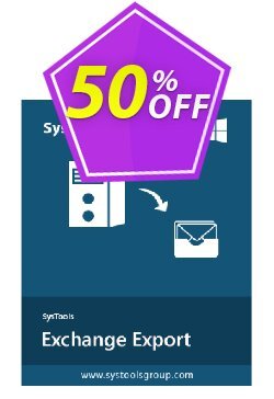 50% OFF SysTools Exchange Export Coupon code