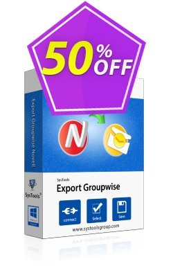 50% OFF SysTools Export GroupWise - Business  Coupon code