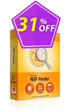 31% OFF SysTools NSF Finder Coupon code