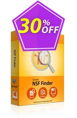 30% OFF SysTools NSF Finder - Enterprise  Coupon code