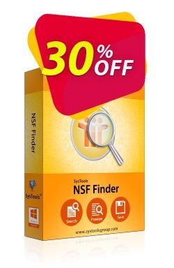 30% OFF SysTools NSF Finder - Enterprise  Coupon code