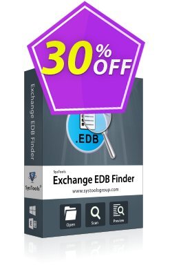 30% OFF SysTools EDB Finder - Enterprise License  Coupon code