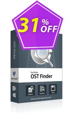 31% OFF SysTools Outlook OST Finder Coupon code