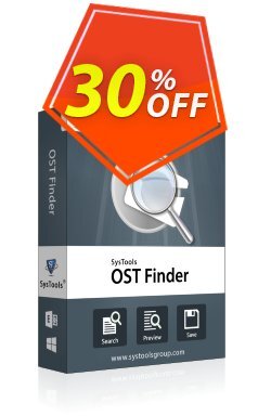 30% OFF SysTools Outlook OST Finder - Enterprise License  Coupon code