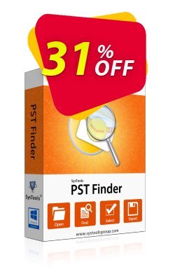 31% OFF SysTools PST Finder Coupon code