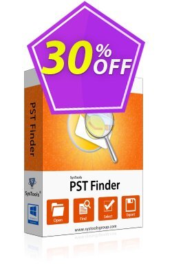 30% OFF SysTools PST Finder - Business License  Coupon code