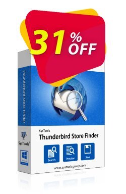 31% OFF SysTools Thunderbird Store Finder Coupon code