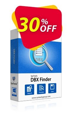 30% OFF SysTools DBX Finder - Enterprise License  Coupon code