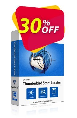 30% OFF SysTools Thunderbird Store Locator - Enterprise  Coupon code