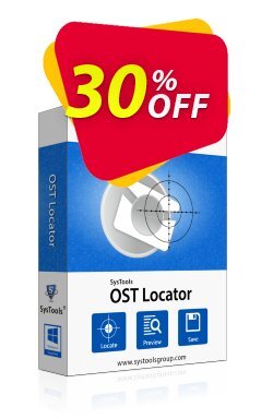 30% OFF SysTools OST File Locator - Business License  Coupon code