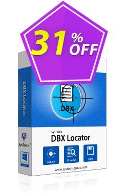 31% OFF SysTools DBX Locator Coupon code