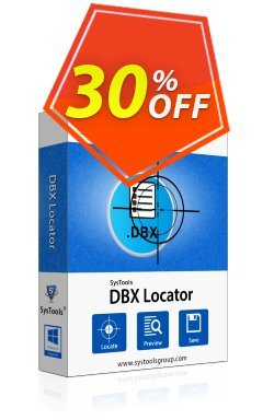 30% OFF SysTools DBX Locator - Business License  Coupon code