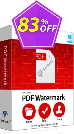 83% OFF SysTools PDF Watermark Coupon code