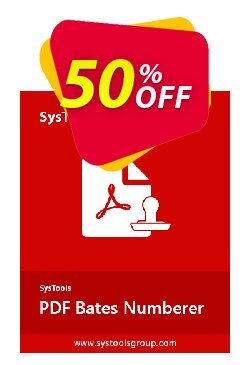 SysTools PDF Bates Numberer Coupon discount SysTools Summer Sale - 