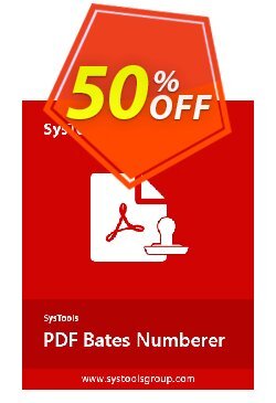 30% OFF SysTools PDF Bates Numberer (Enterprise), verified