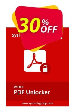 SysTools PDF Unlocker - Enterprise  Coupon, discount SysTools coupon 36906. Promotion: 