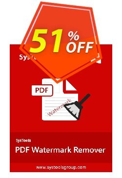 51% OFF SysTools PDF Watermark Remover Coupon code