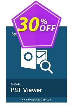 SysTools Outlook PST Viewer Pro - 25 Users  Coupon discount SysTools coupon 36906 - 