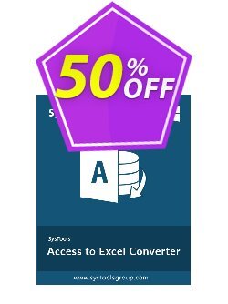 SysTools Access to Excel Converter - Enterprise License  Coupon discount SysTools coupon 36906 - 