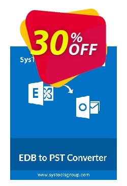 30% OFF SysTools EDB to PST Converter Coupon code