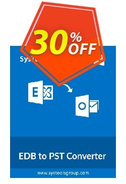 30% OFF SysTools EDB to PST Converter - Technician  Coupon code