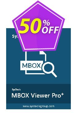 SysTools MBOX Viewer Pro Plus Coupon discount SysTools MBOX Viewer Pro Plus formidable offer code 2022 - 
