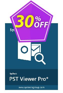 SysTools PST Viewer Pro+ Plus - 100 User License  Coupon discount SysTools coupon 36906 - 