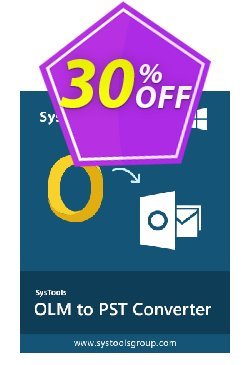 SysTools OLM to PST Converter Coupon discount SysTools coupon 36906 - 