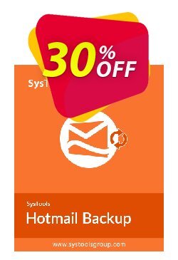 30% OFF Systools Hotmail Backup Coupon code