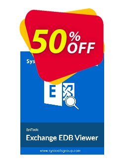 SysTools Exchange EDB Viewer PRO - 10 Users  Coupon discount SysTools Summer Sale - 