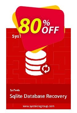 80% OFF SysTools SQLite Database Recovery, verified