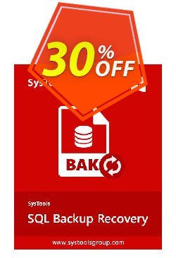 30% OFF Systools SQL Backup Recovery Coupon code