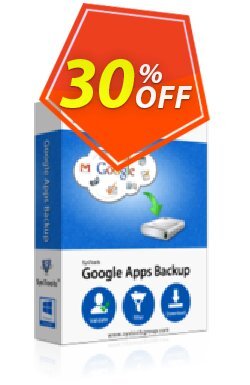 30% OFF Google Apps Backup - 100 Users License Coupon code