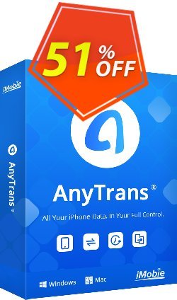 51% OFF AnyTrans for Mac Lifetime Plan Coupon code