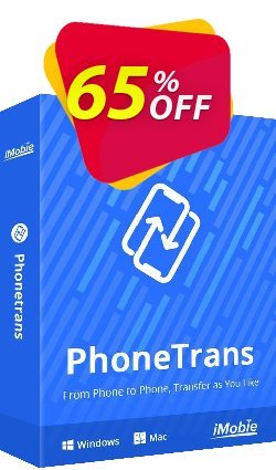 65% OFF PhoneTrans for Mac - 1-Year Plan  Coupon code